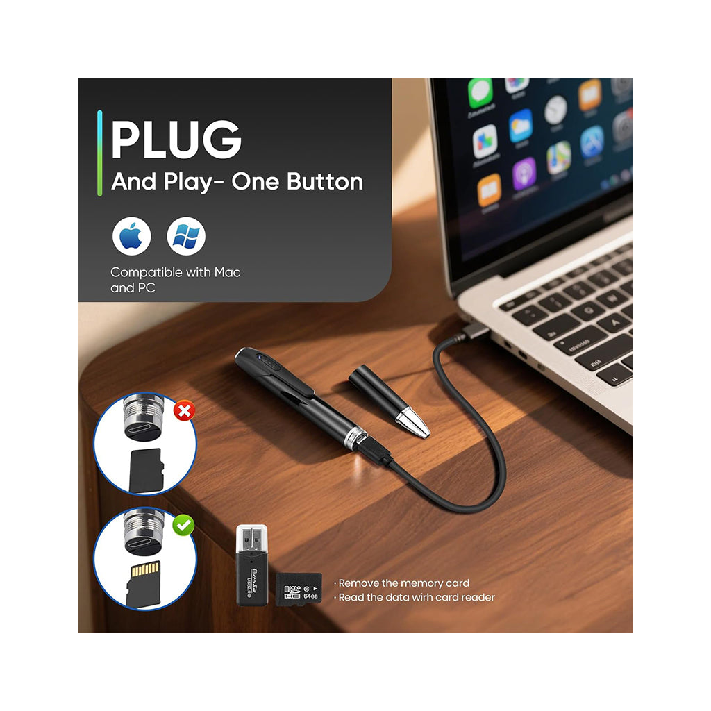 2K HD Spy Camera Pens