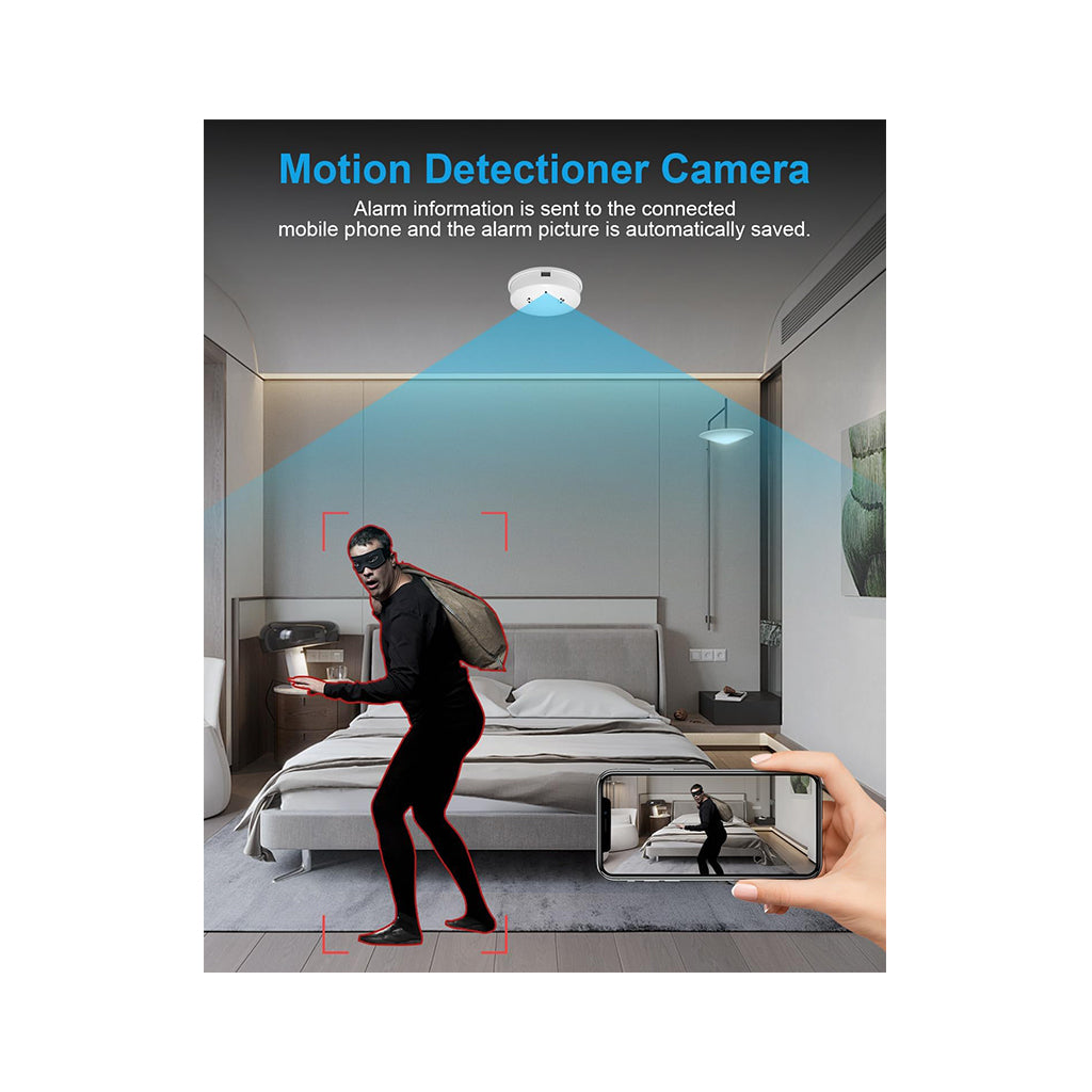 WiFi HD 4k Camera Smoke Detector