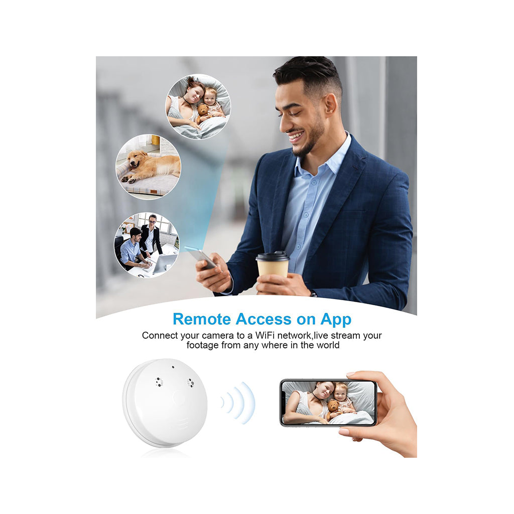 WiFi HD 4k Camera Smoke Detector