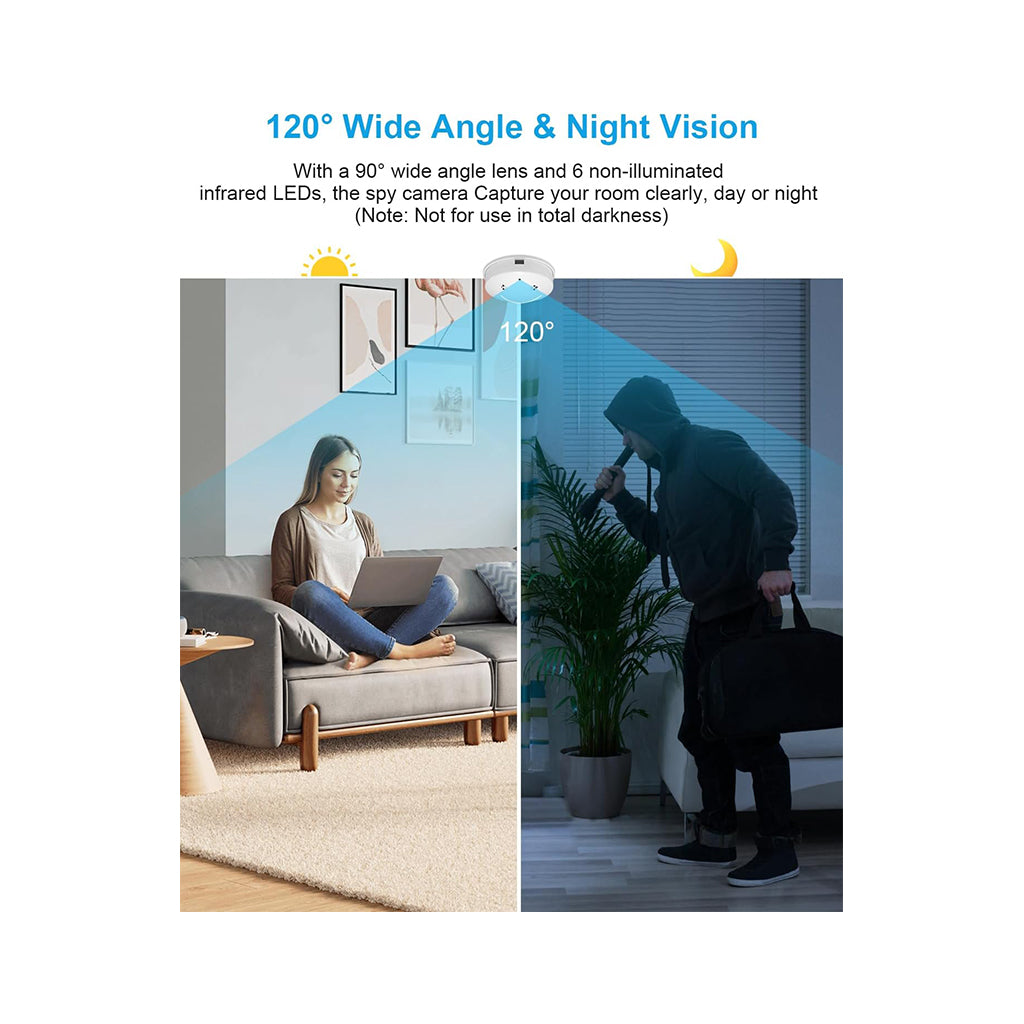 WiFi HD 4k Camera Smoke Detector